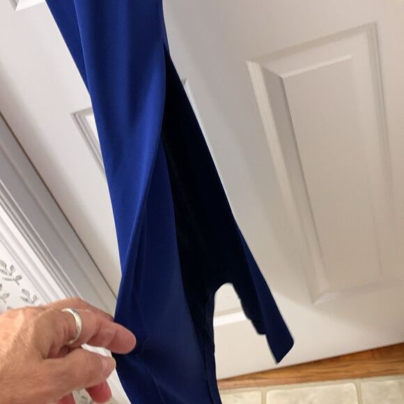 Rimini Petites Size 4 formal maxi dress with sequined spaghetti straps - Picture 2 of 10